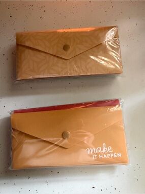 Make It Happen Mustard Yellow Envelope Wallet